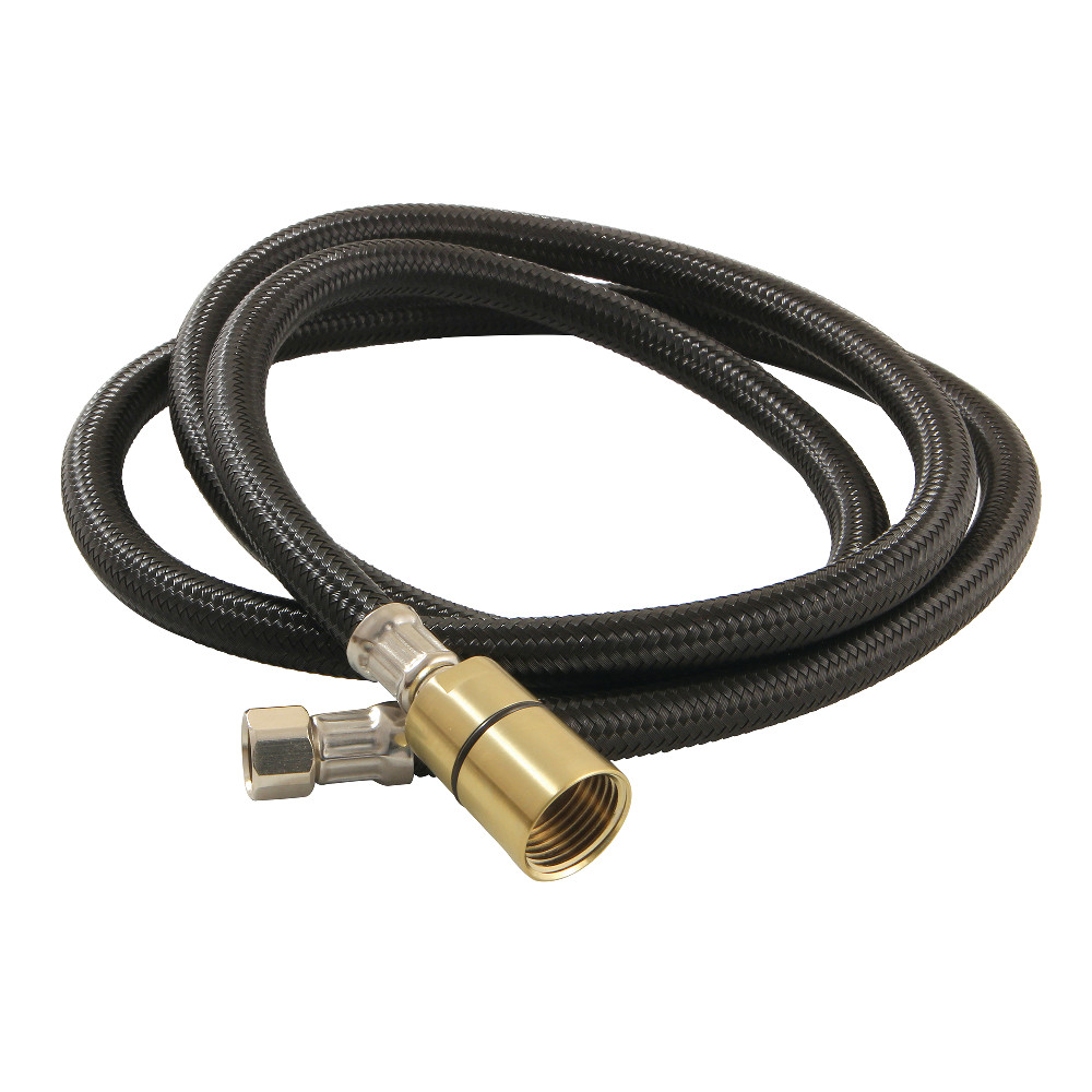 Picture of Kingston Brass KSSLSPR7K Nyloom 60 in. Kitchen Faucet Spray Hose, Matte Black & Brushed Brass