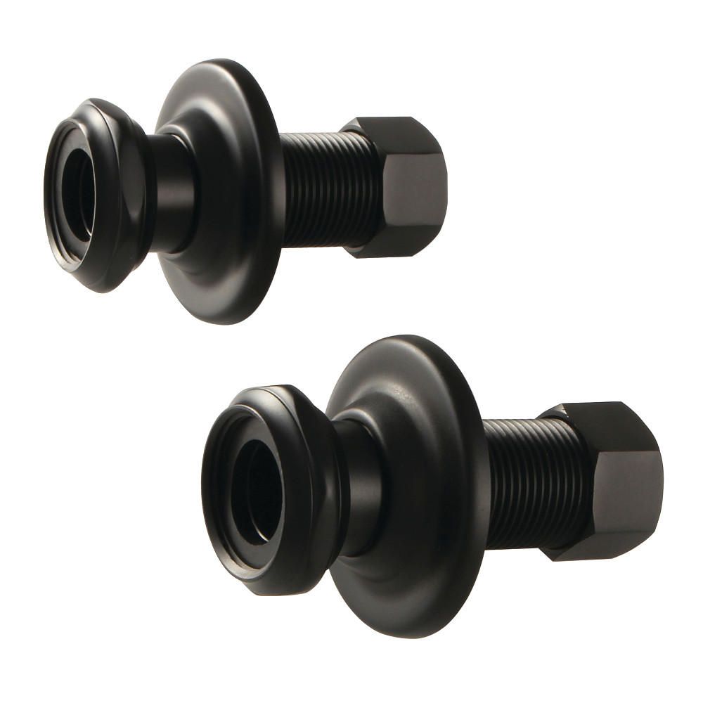 Aqua Vintage 1.75 in. Wall Union Extension, Matte Black
