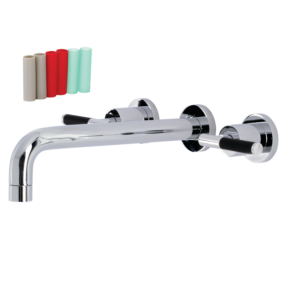 Kaiser 2-Handle Wall-Mount Roman Tub Faucet, Polished Chrome -  FurnOrama, FU3026322