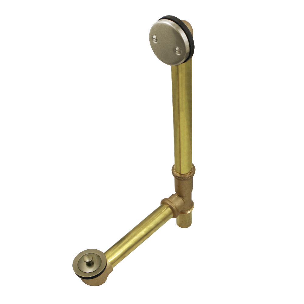 16 in. Lift & Lock Tub Waste & Overflow, Antique Brass