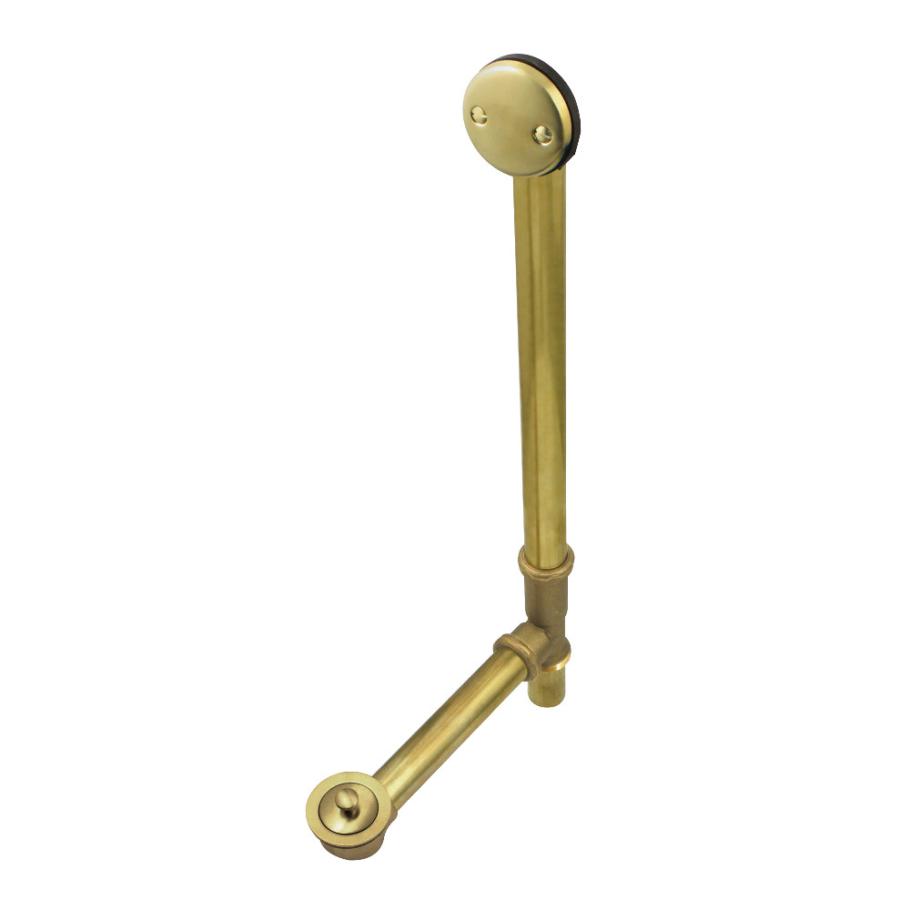 16 in. Lift & Lock Tub Waste & Overflow, Brushed Brass