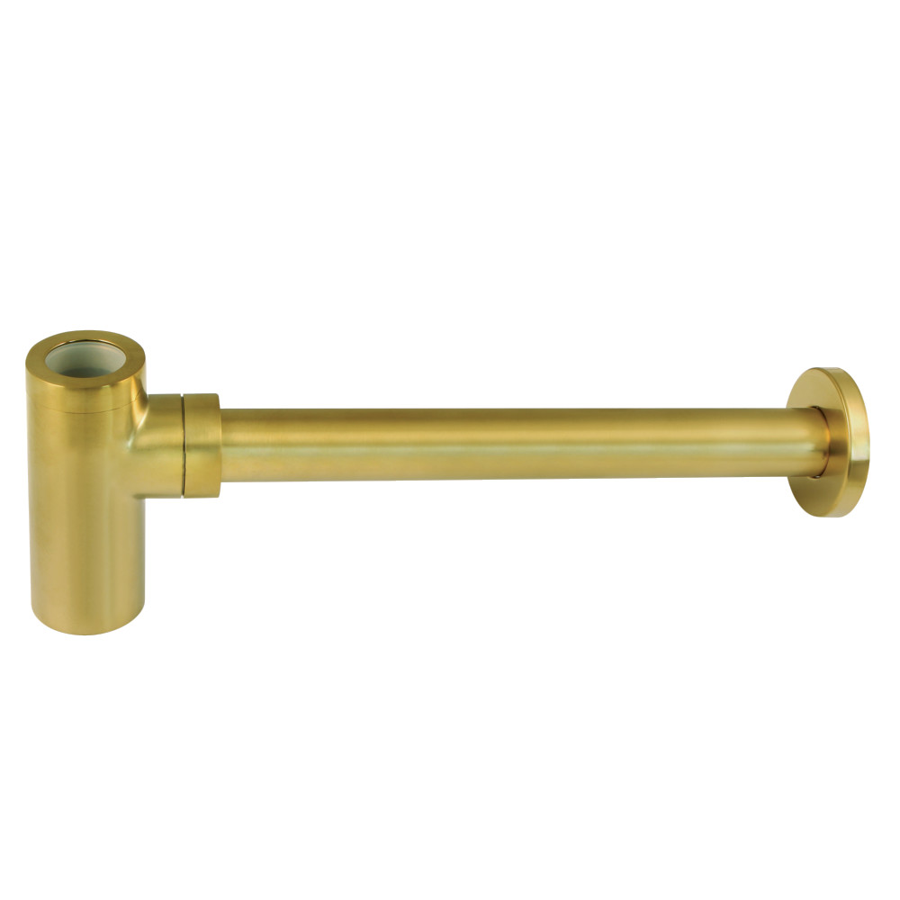 DD8107 Trimscape 1.25 in. O.D. Brass Round Siphon Bottle Trap, Brushed Brass