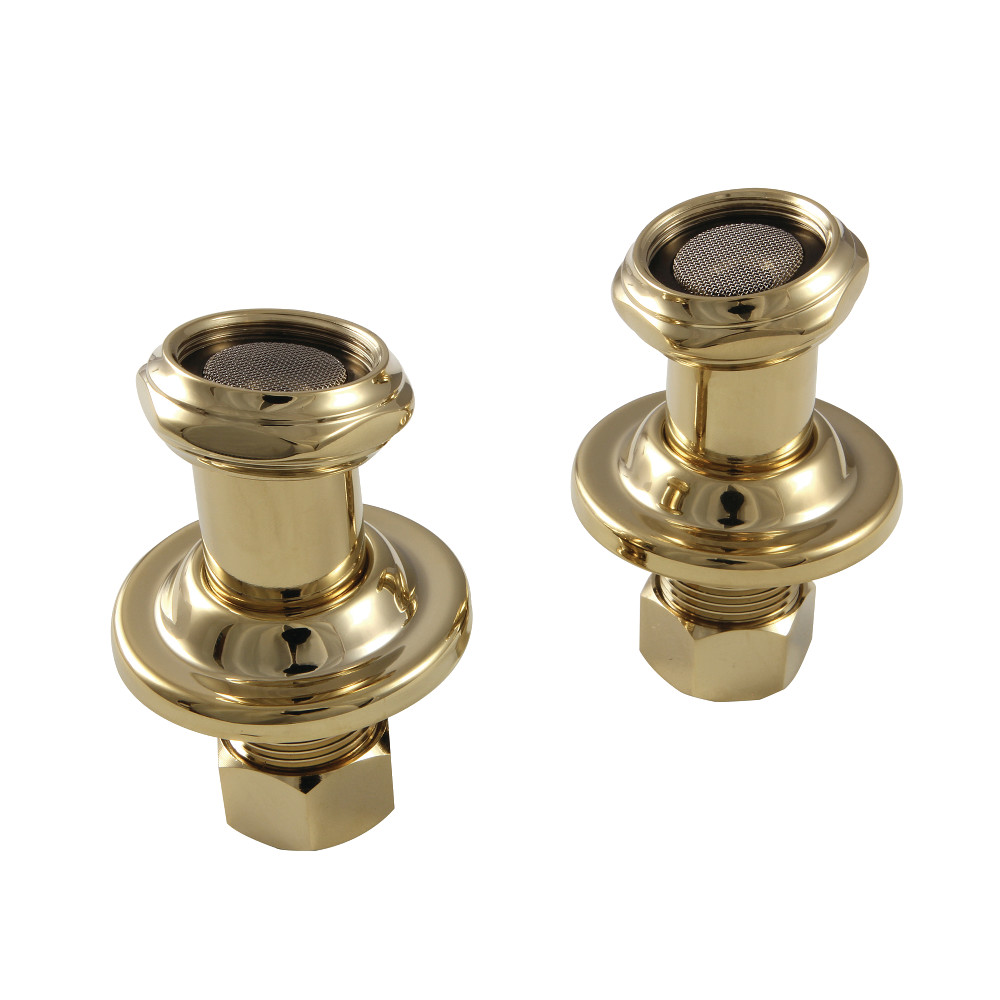 Picture of Kingston Brass CAU4102 Vintage Tub Mount Couplers&#44; Polished Brass