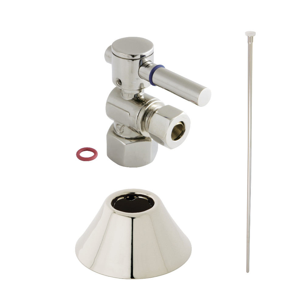 Modern Plumbing Toilet Trim Kit, Polished Nickel
