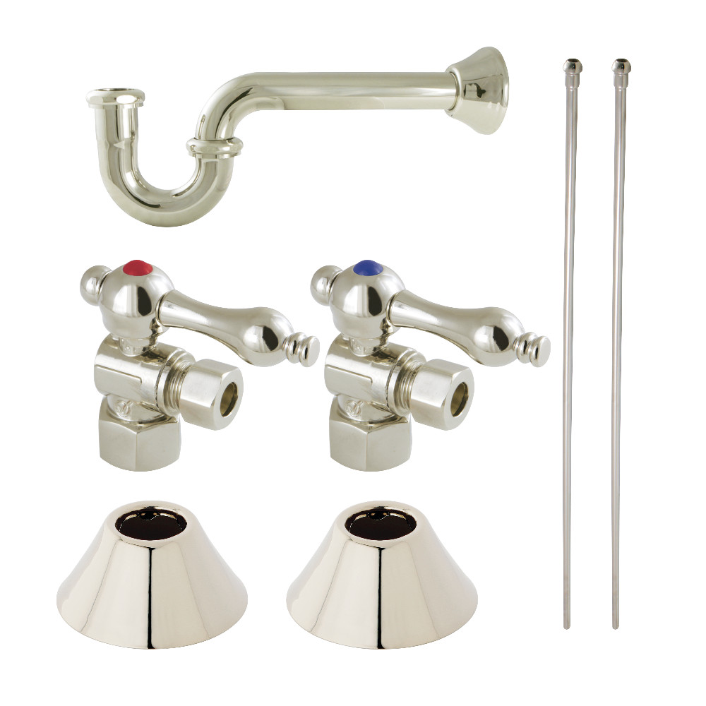 Picture of Kingston Brass CC43106LKB30 Traditional Plumbing Sink Trim Kit with P-Trap, Polished Nickel