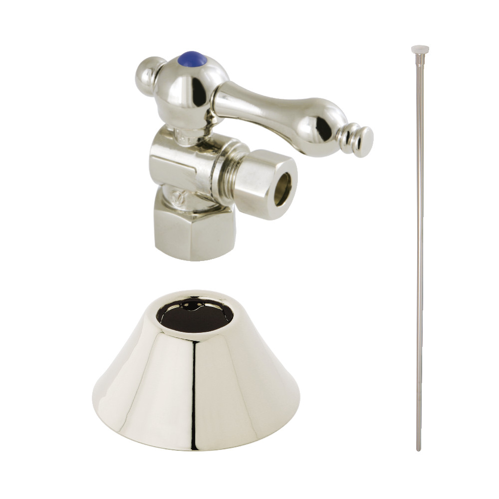 Traditional Plumbing Toilet Trim Kit, Polished Nickel