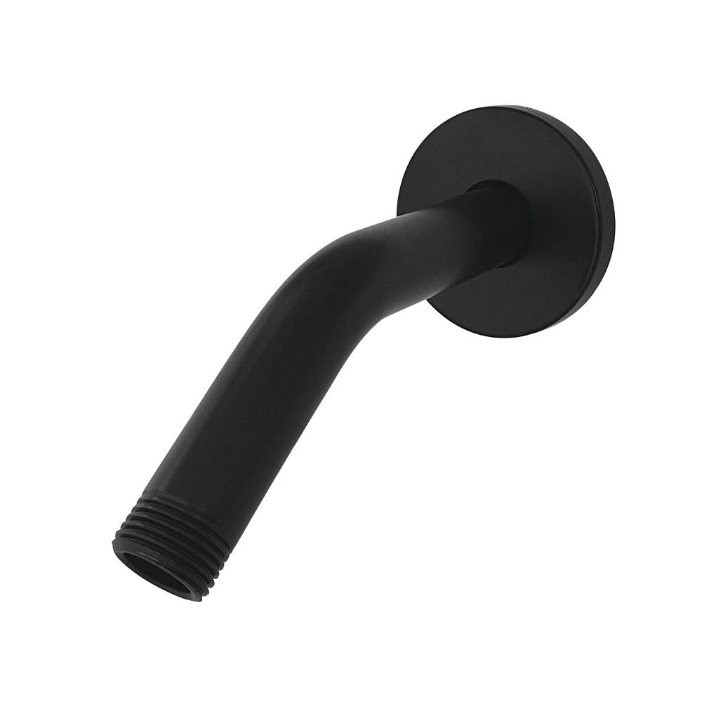 K151K0 6 in. Aquaelements Shower Arm with Flange, Matte Black