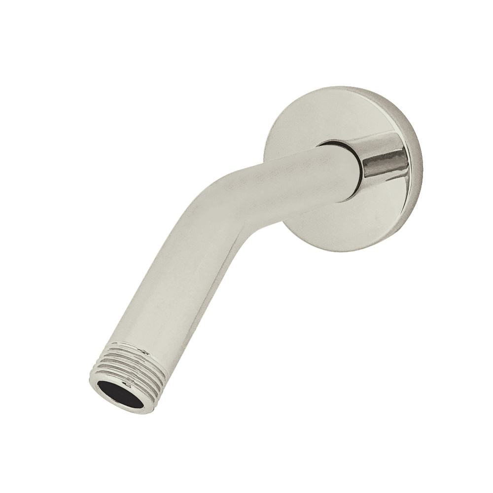 6 in. Aquaelements Shower Arm with Flange, Polished Nickel