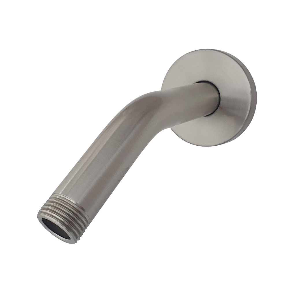 6 in. Aquaelements Shower Arm with Flange, Brushed Nickel