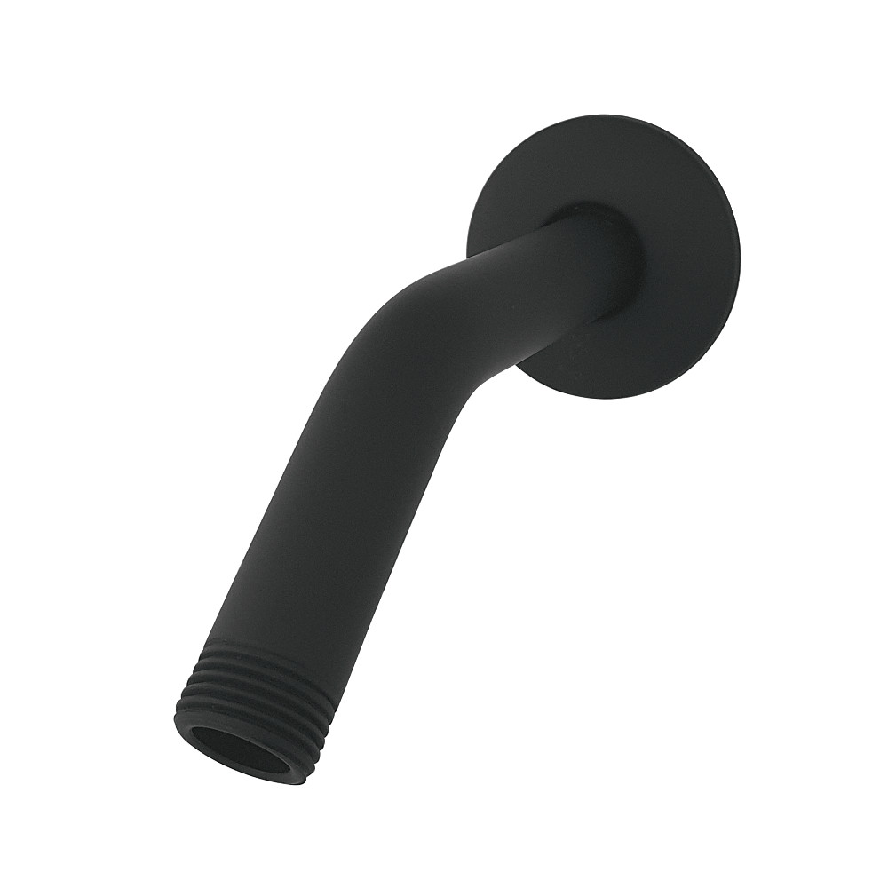 K155K0 6 in. Aquaelements Shower Arm with Flange, Matte Black