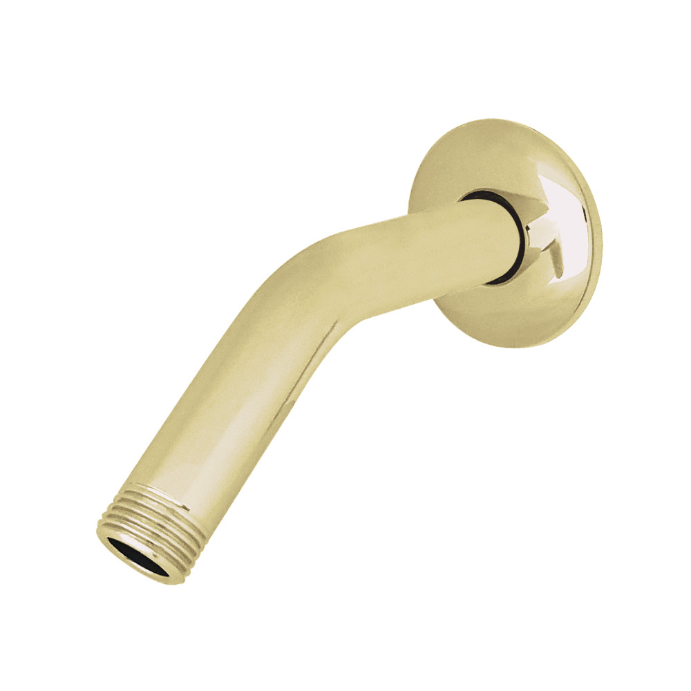 6 in. Aquaelements Shower Arm with Flange, Polished Brass