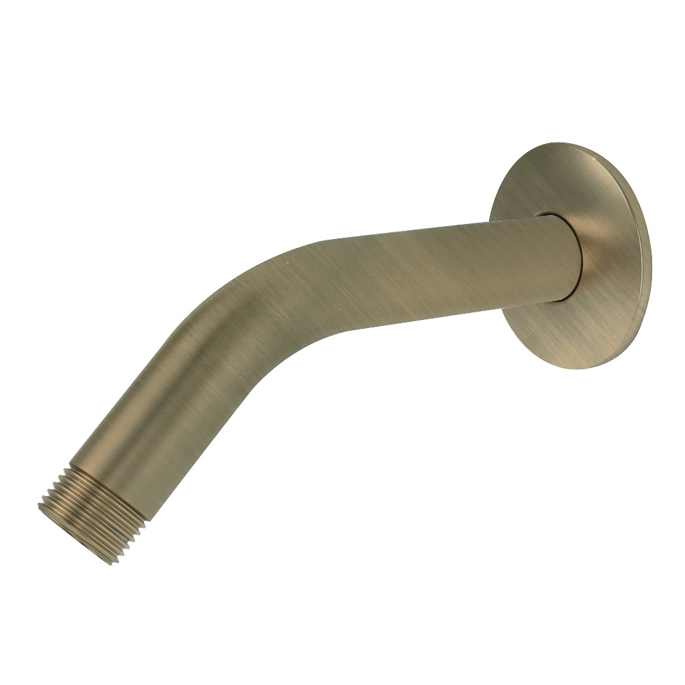 6 in. Aquaelements Shower Arm with Flange, Antique Brass