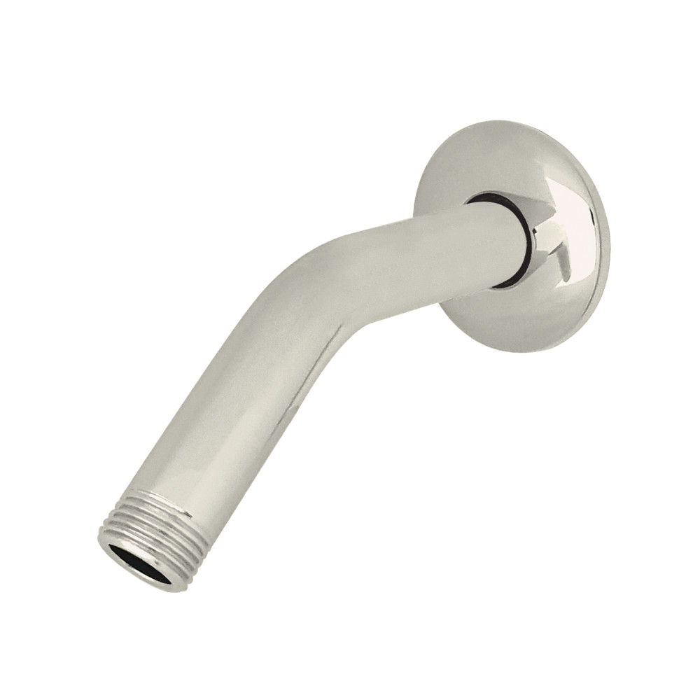 6 in. Aquaelements Shower Arm with Flange, Polished Nickel