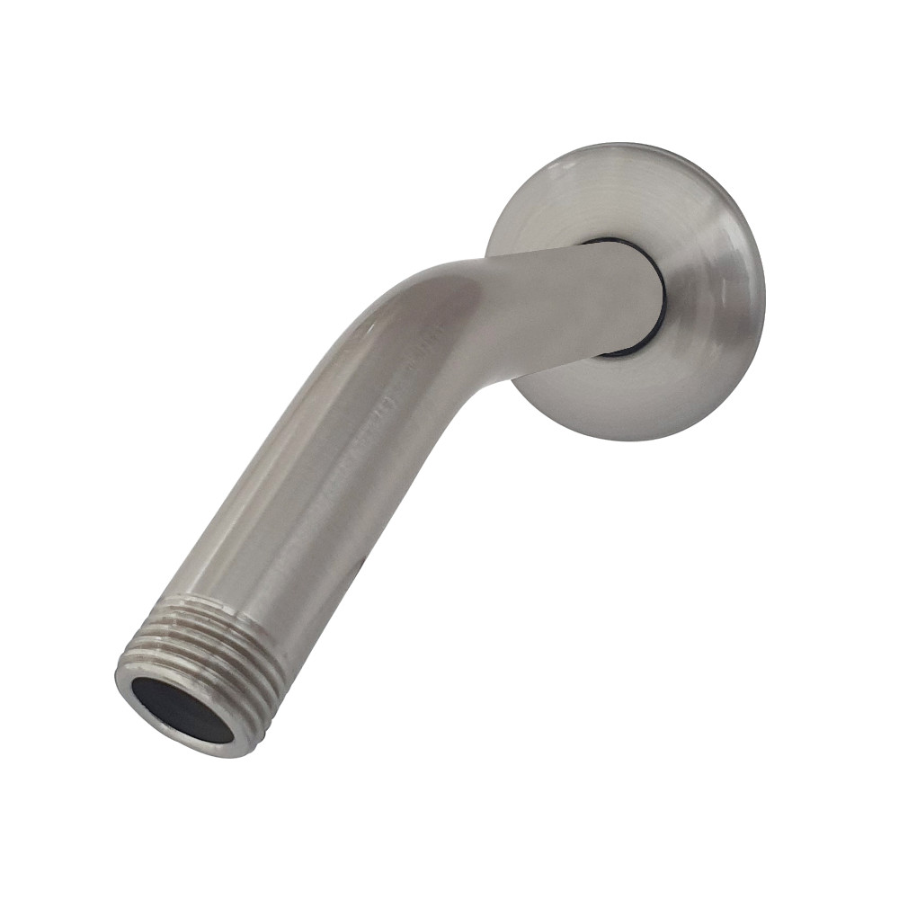 6 in. Aquaelements Shower Arm with Flange, Brushed Nickel