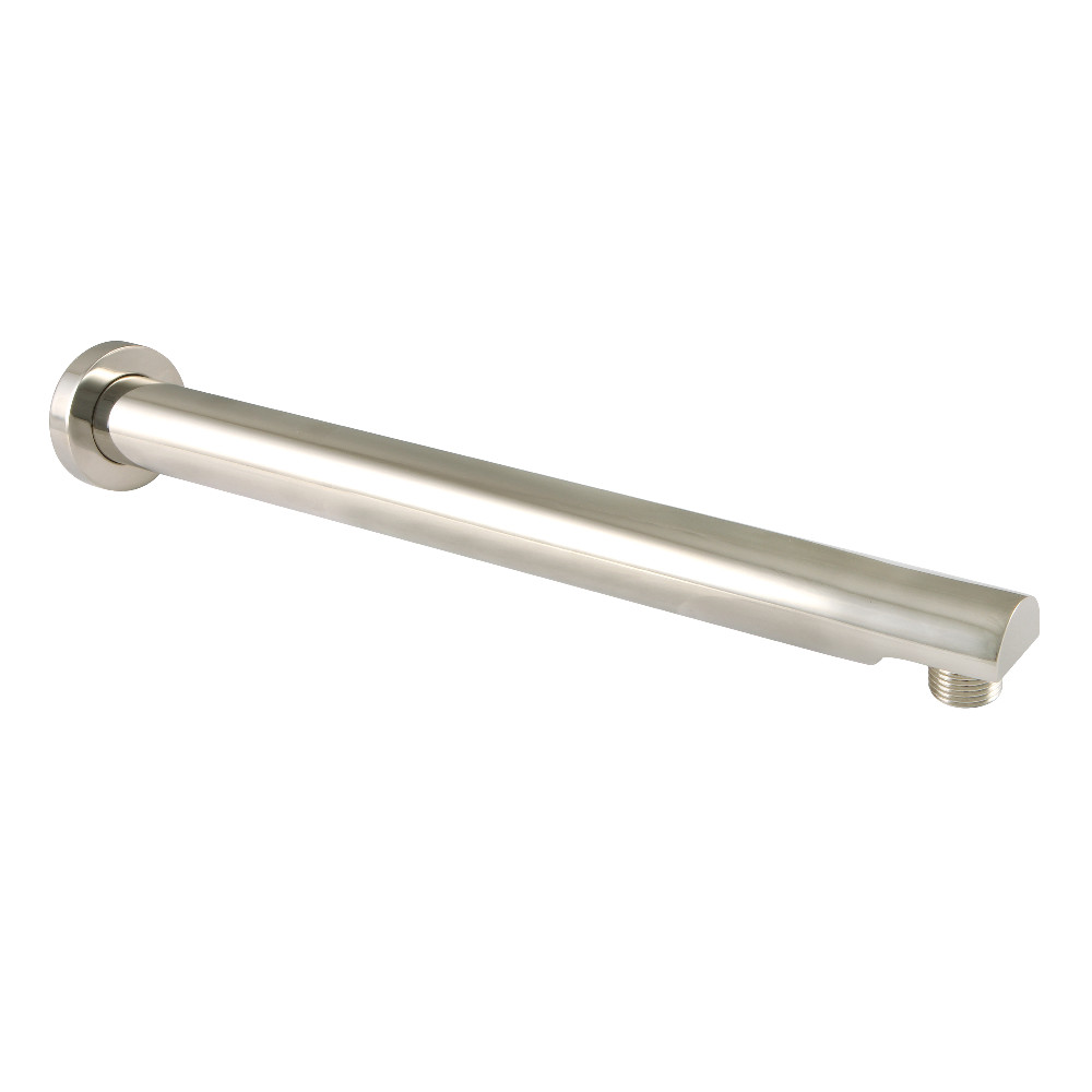 13 in. Aquaelements Brass Shower Arm with Flange, Polished Nickel