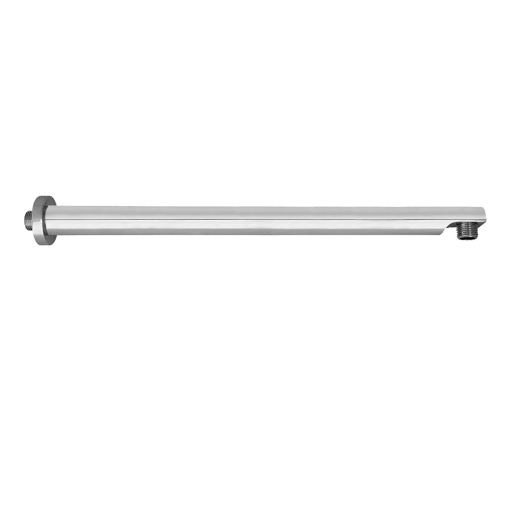 18 in. Aquaelements Brass Shower Arm with Flange, Polished Chrome