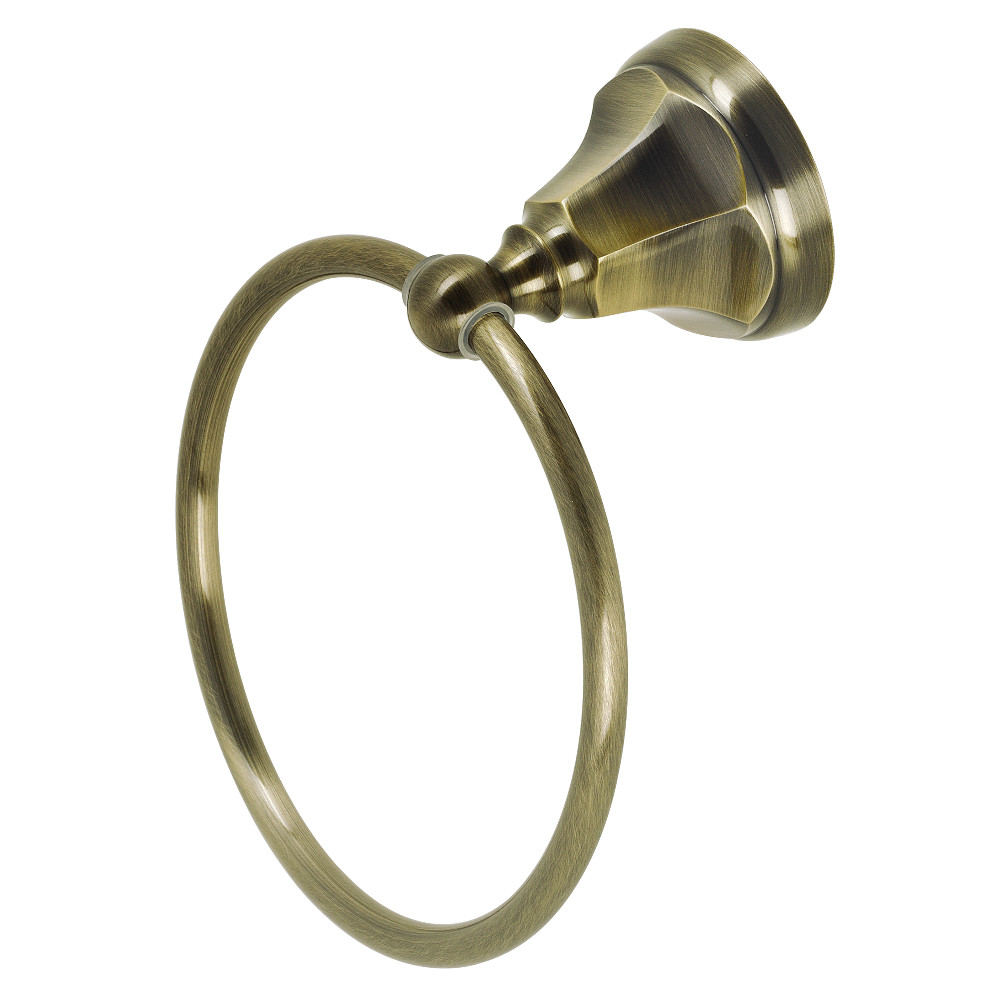 BA4814AB 6 in. Metropolitan Towel Ring, Antique Brass