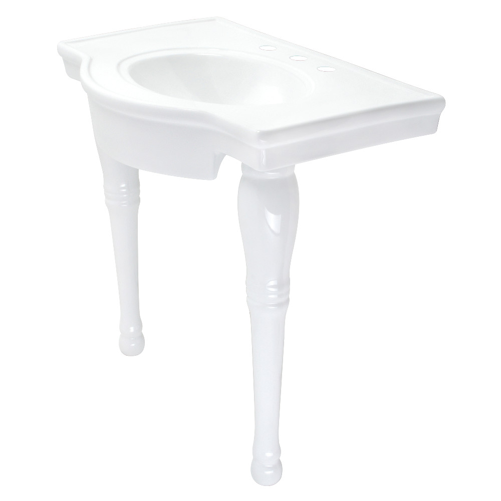 Picture of Kingston Brass VPB1318 31 x 22 in. Fauceture Templeton Ceramic Console Sink, White