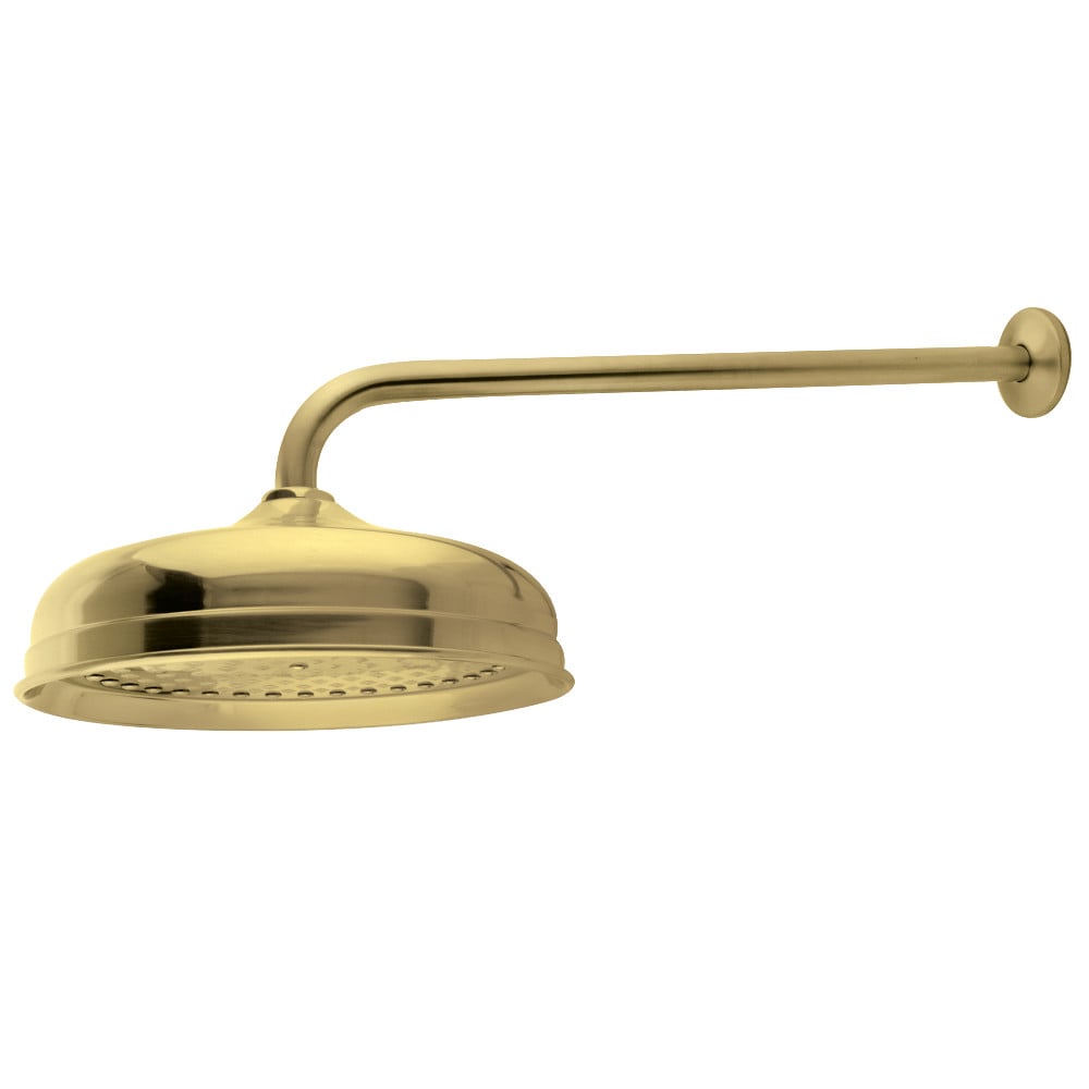 10 in. Trimscape Showerhead with 17 in. Shower Arm, Brushed Brass