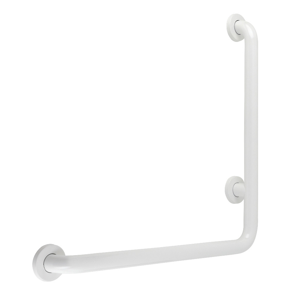 24 x 24 in. L-Shaped Grab Bar - Left Hand, White