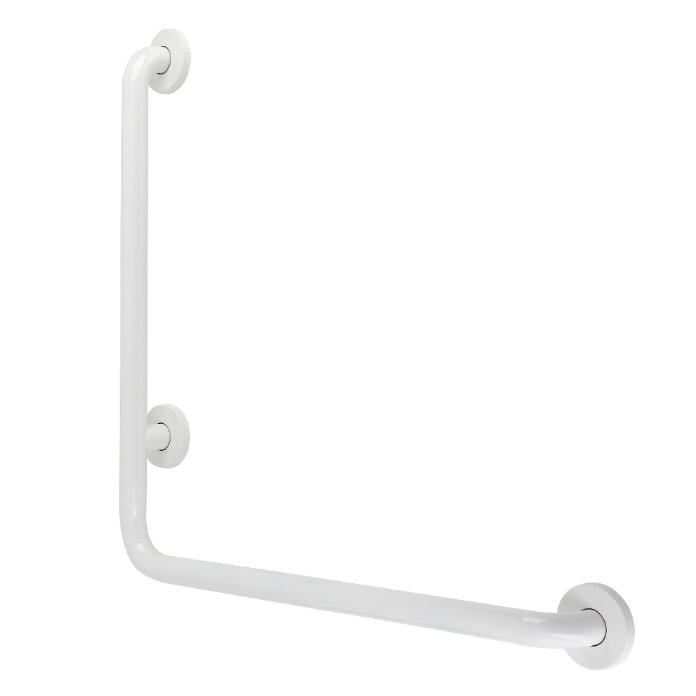 24 x 24 in. L-Shaped Grab Bar - Right Hand, White