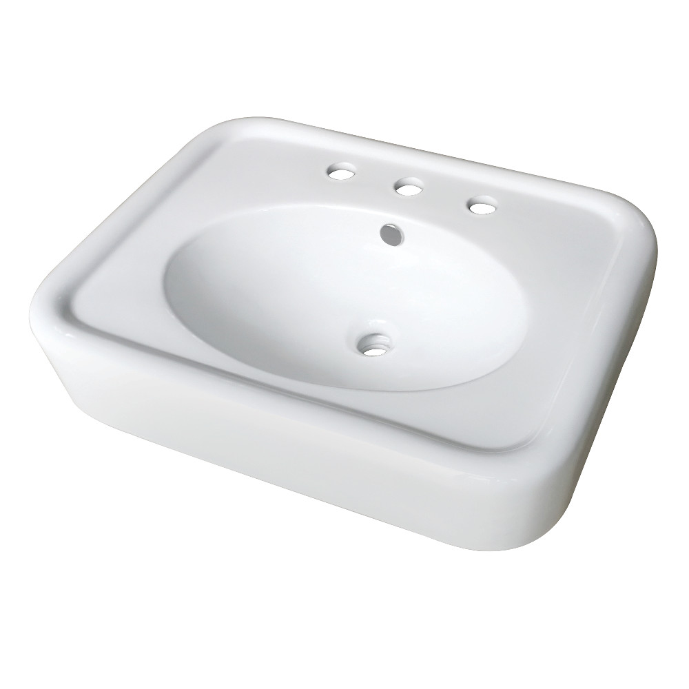 Picture of Kingston Brass VPB2268B 26 in. Robert Ceramic Console Sink Top, White