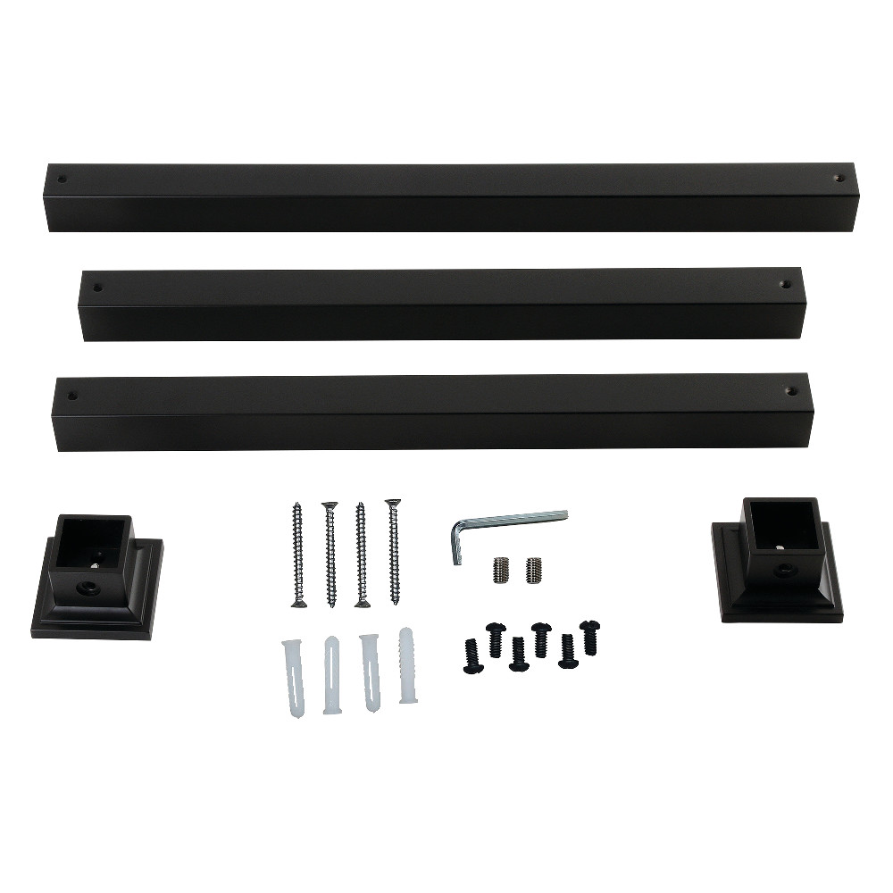 Picture of Kingston Brass VPB3322SQ0H Monarch Console Sink Legs Wall Support, Matte Black