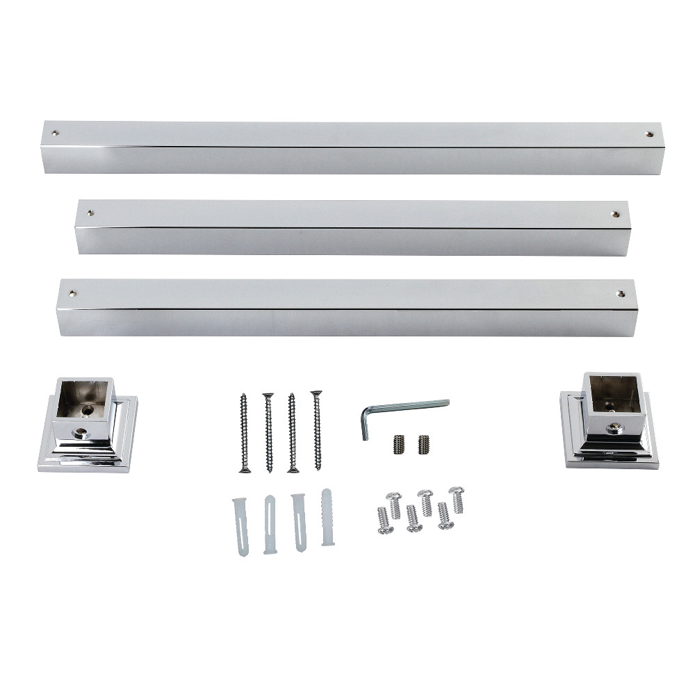 Picture of Kingston Brass VPB3322SQ1H Monarch Console Sink Legs Wall Support, Polished Chrome