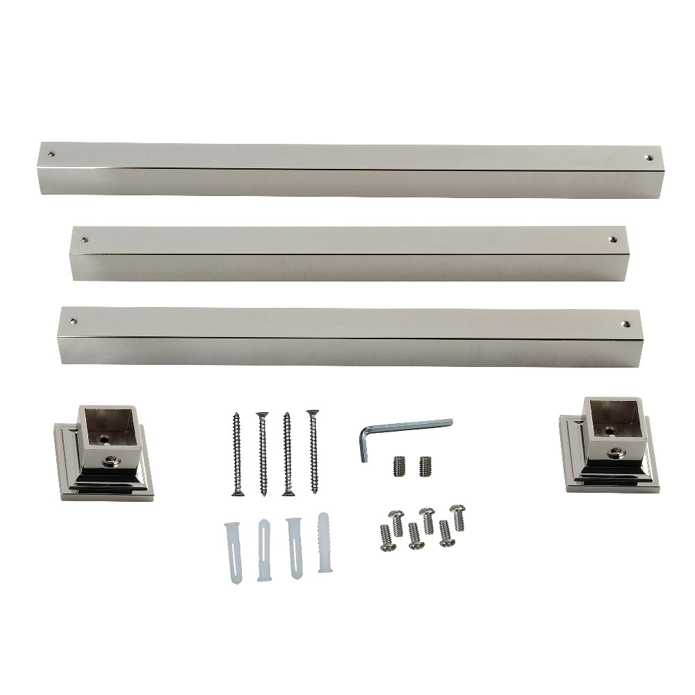 Picture of Kingston Brass VPB3322SQ6H Monarch Console Sink Legs Wall Support, Polished Nickel