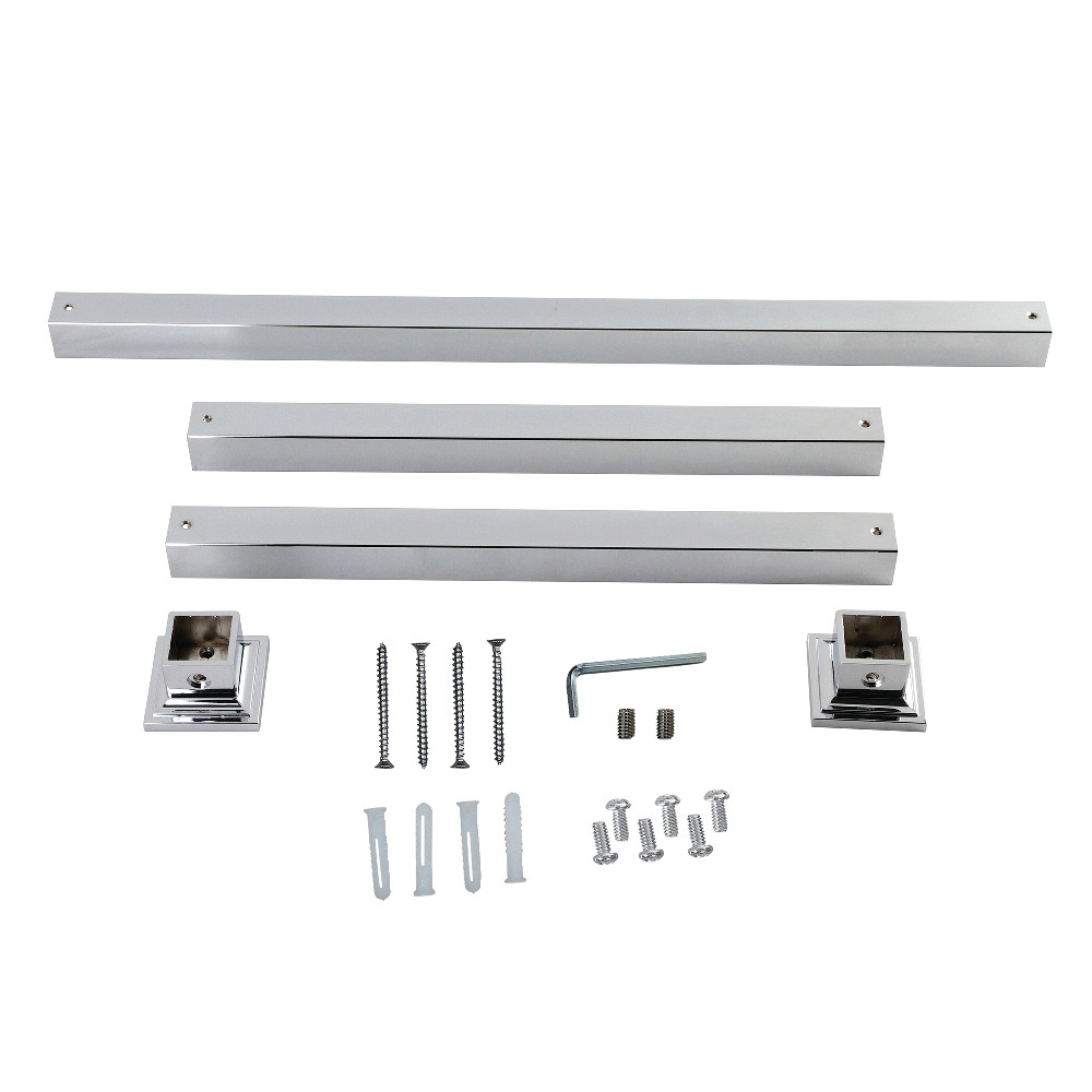 Picture of Kingston Brass VPB3328SQ1H Monarch Console Sink Legs Wall Support, Polished Chrome