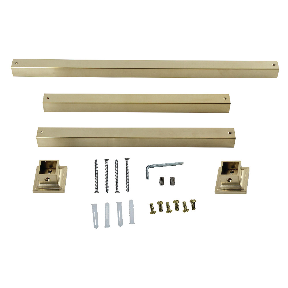 Picture of Kingston Brass VPB3328SQ7H Monarch Console Sink Legs Wall Support, Brushed Brass