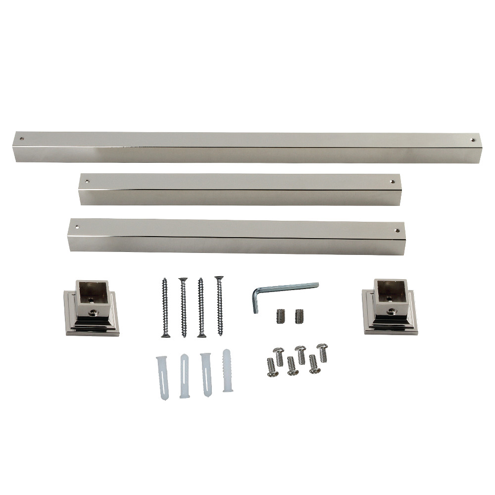 Picture of Kingston Brass VPB3328SQ6H Monarch Console Sink Legs Wall Support, Polished Nickel