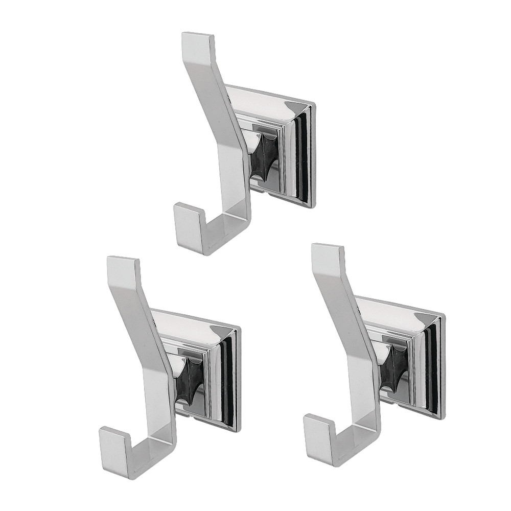 BAHK6127C Monarch Bathroom Robe Hook & Towel, Polished Chrome - 3 Piece