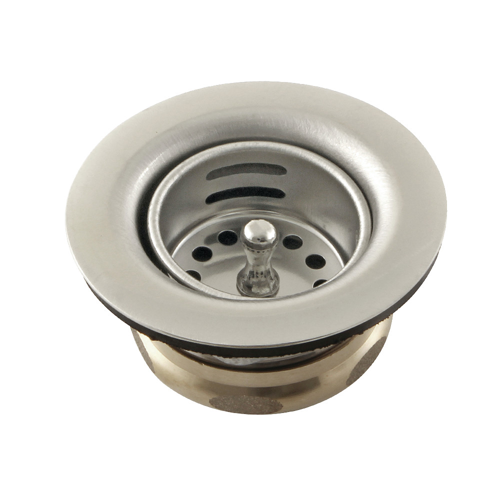 Picture of Kingston Brass K461BPN Tacoma Stainless Steel Bar Sink Duo Basket Strainer, Polished Nickel