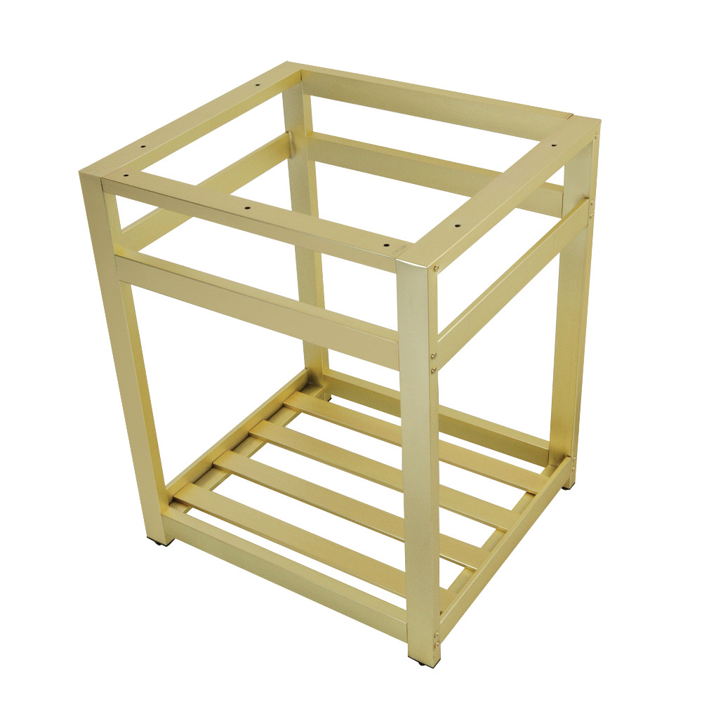 Picture of Kingston Brass VSP2522A7 25 x 22 in. Fauceture Steel Console Sink Base, Brushed Brass