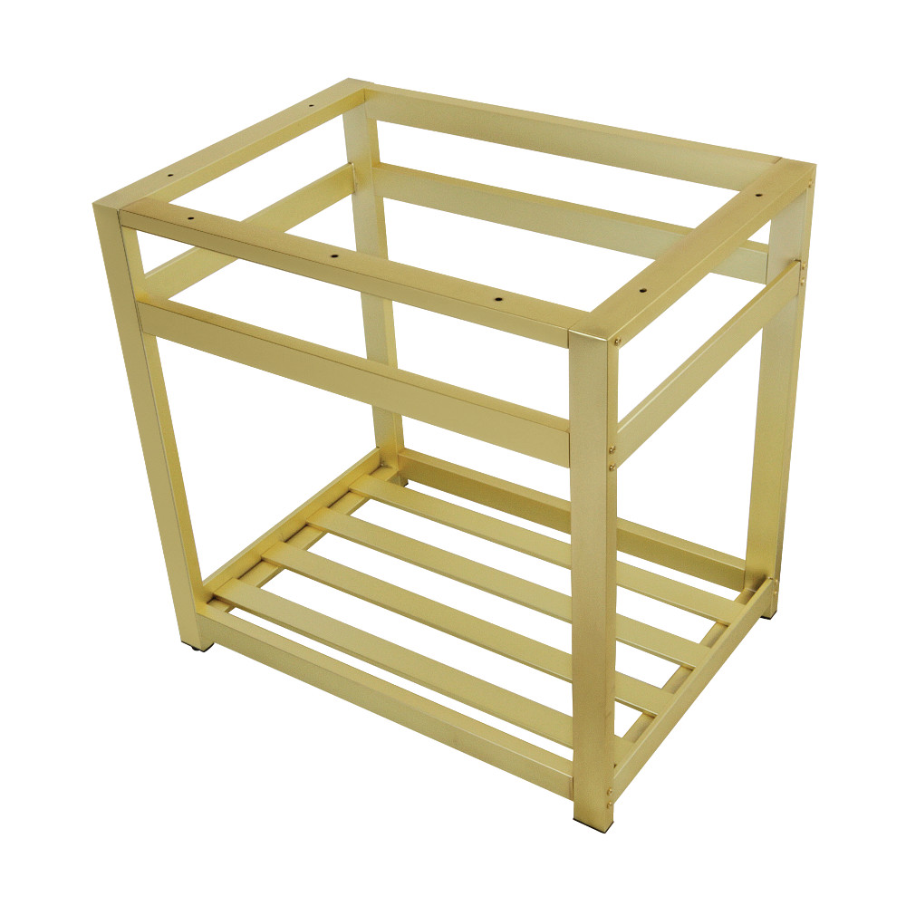 Picture of Kingston Brass VSP3122A7 31 x 22 in. Fauceture Steel Console Sink Base, Brushed Brass