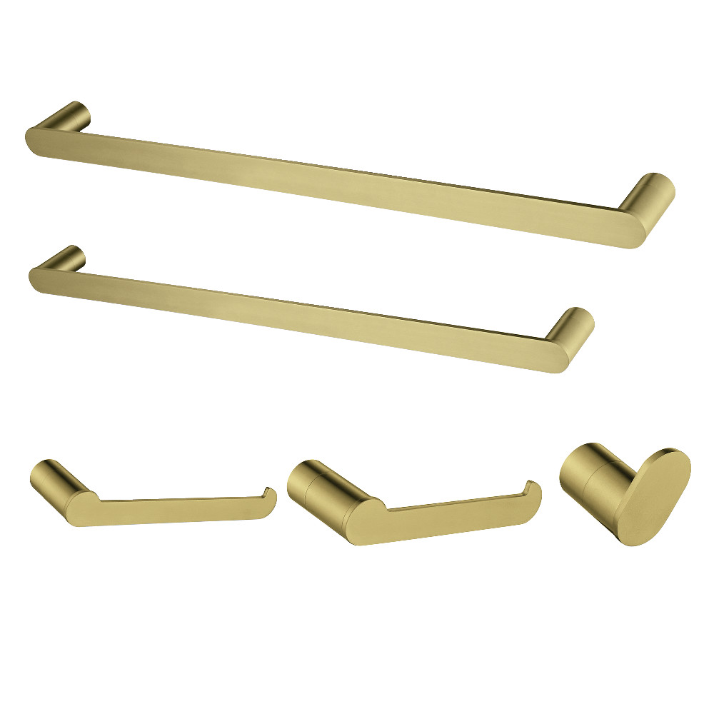 BAHK6112478BB Dessau Bathroom Accessory Set, Brushed Brass - 5 Piece