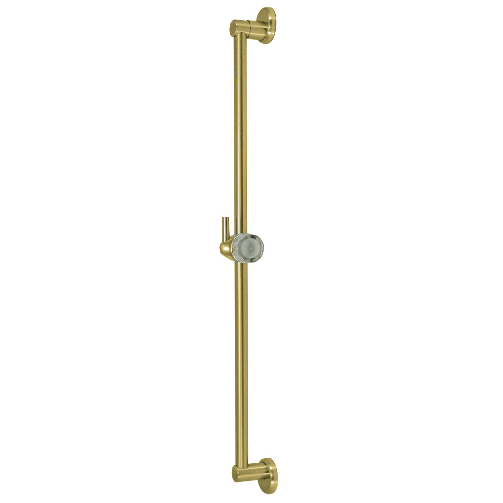 24 in. Showerscape Shower Slide Bar with Pin Mount Hook, Brushed Brass