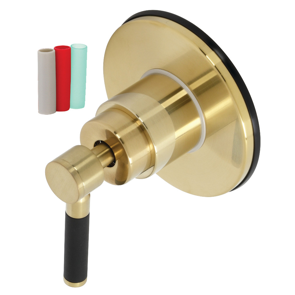 KS3037DKL Single-Handle Three-Way Diverter Valve with Trim Kit, Brushed Brass