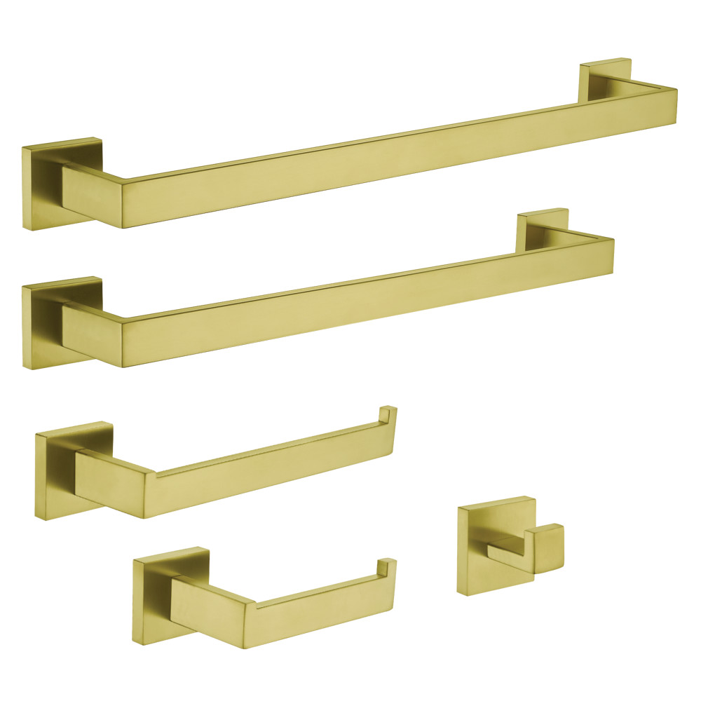 BAHK6012478BB Markus Bathroom Accessory Set, Brushed Brass - 5 Piece