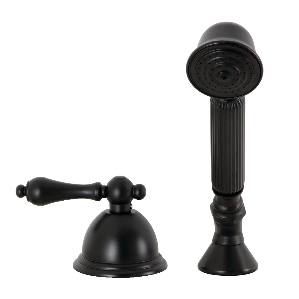 KSK3350ALTR Deck Mount Hand Shower with Diverter for Roman Tub Faucet, Matte Black