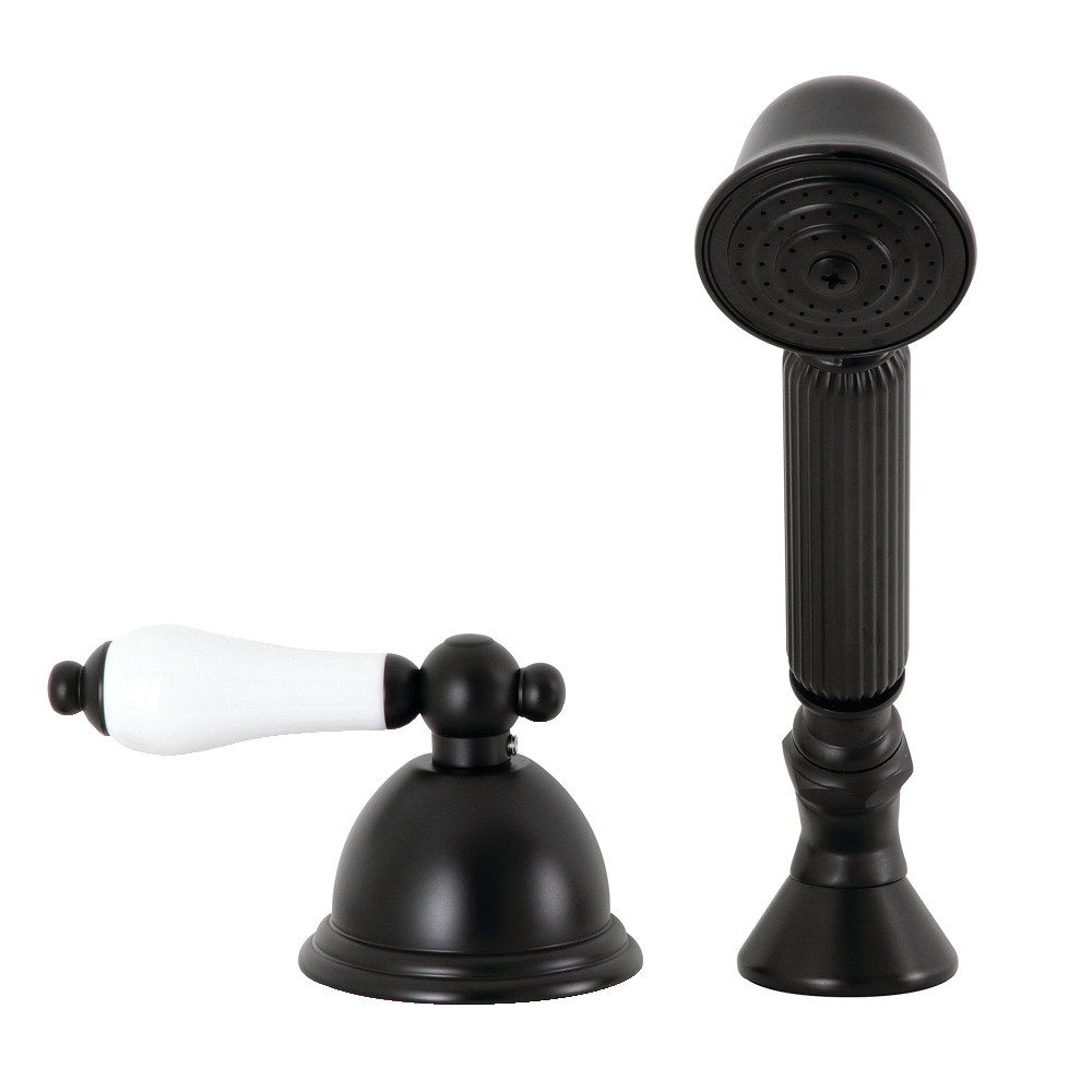 KSK3350PLTR Deck Mount Hand Shower with Diverter for Roman Tub Faucet, Matte Black