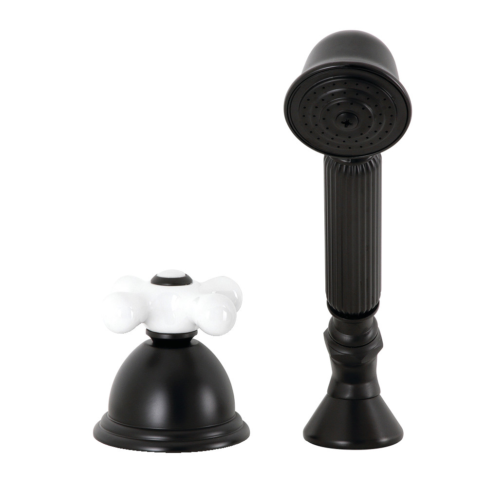 KSK3350PXTR Deck Mount Hand Shower with Diverter for Roman Tub Faucet, Matte Black