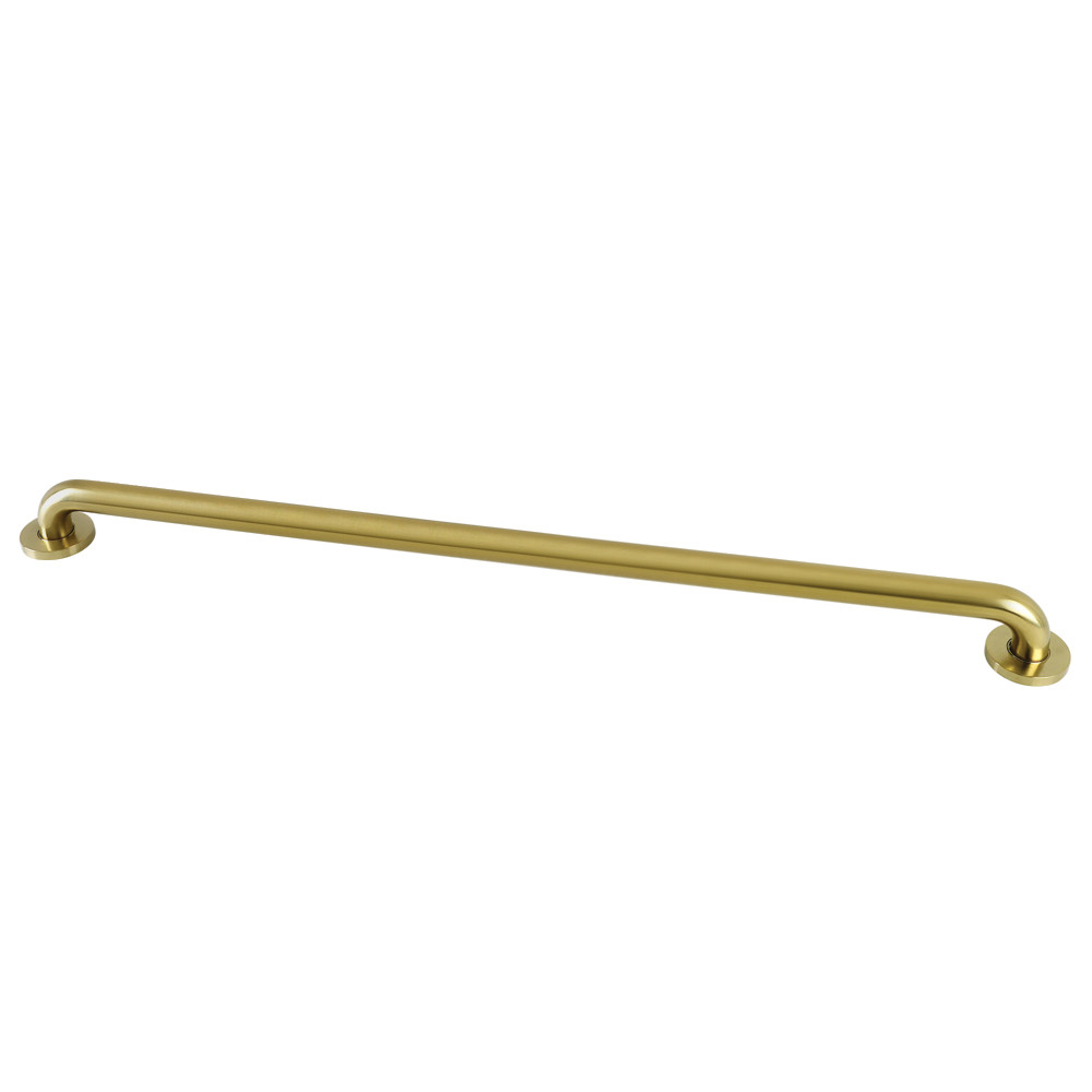 36 x 1.25 in. O.D Meridian Grab Bar, Brushed Brass