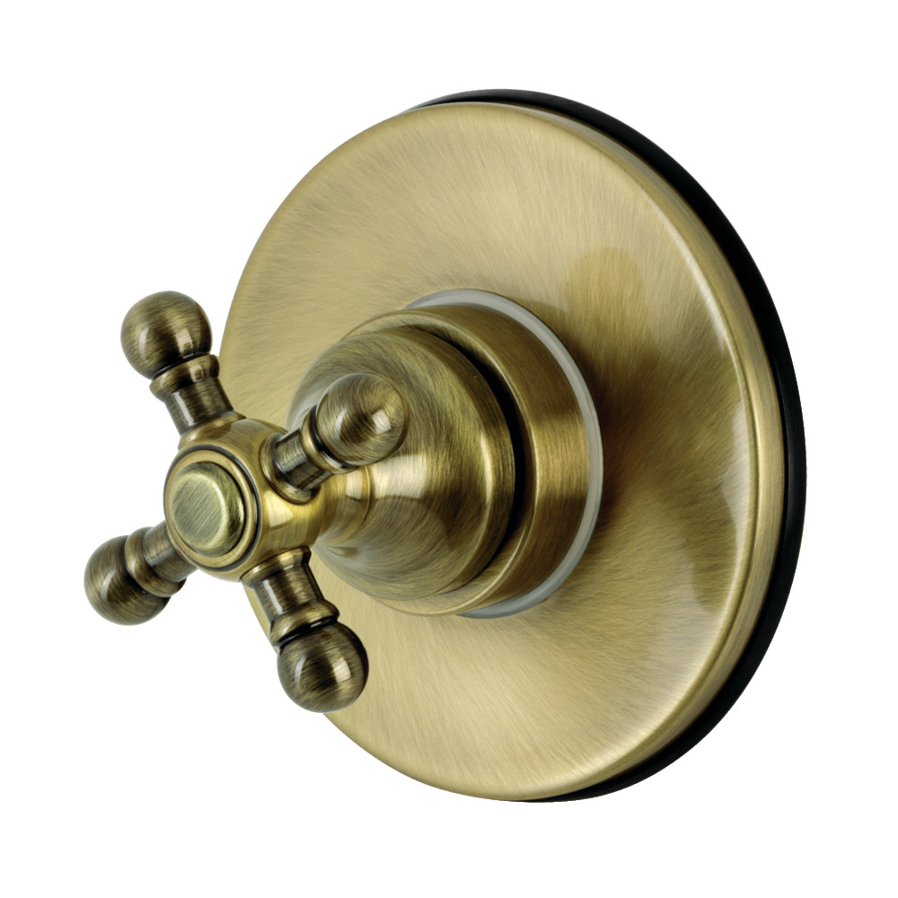 KS3033BX Single-Handle Three-Way Diverter Valve with Trim Kit, Antique Brass