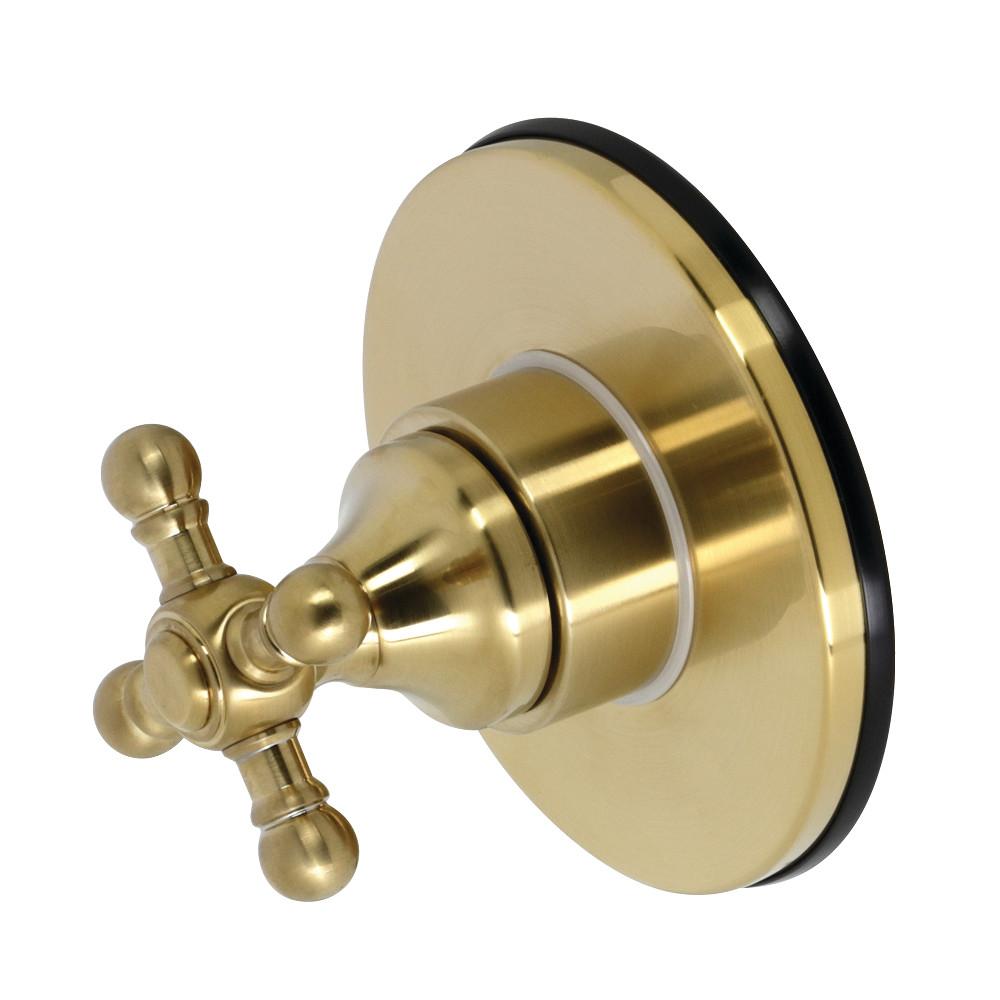 KS3037BX Single-Handle Three-Way Diverter Valve with Trim Kit, Brushed Brass