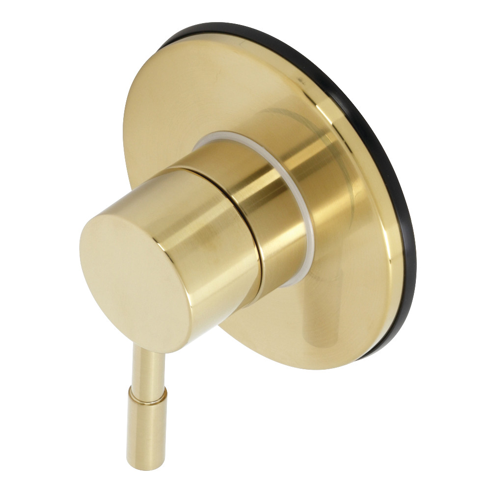 KS3037DL Single-Handle Three-Way Diverter Valve with Trim Kit, Brushed Brass