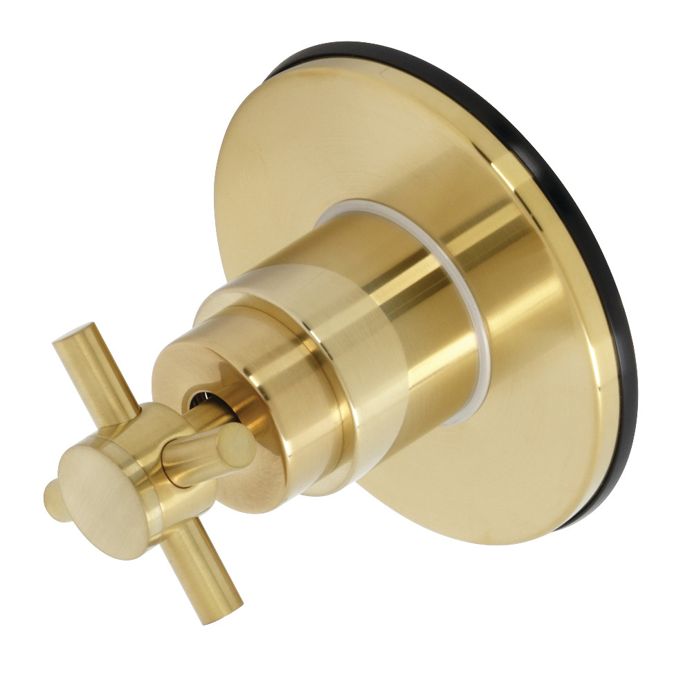 Concord 3-Way Diverter Valve with Trim Kit, Brushed Brass