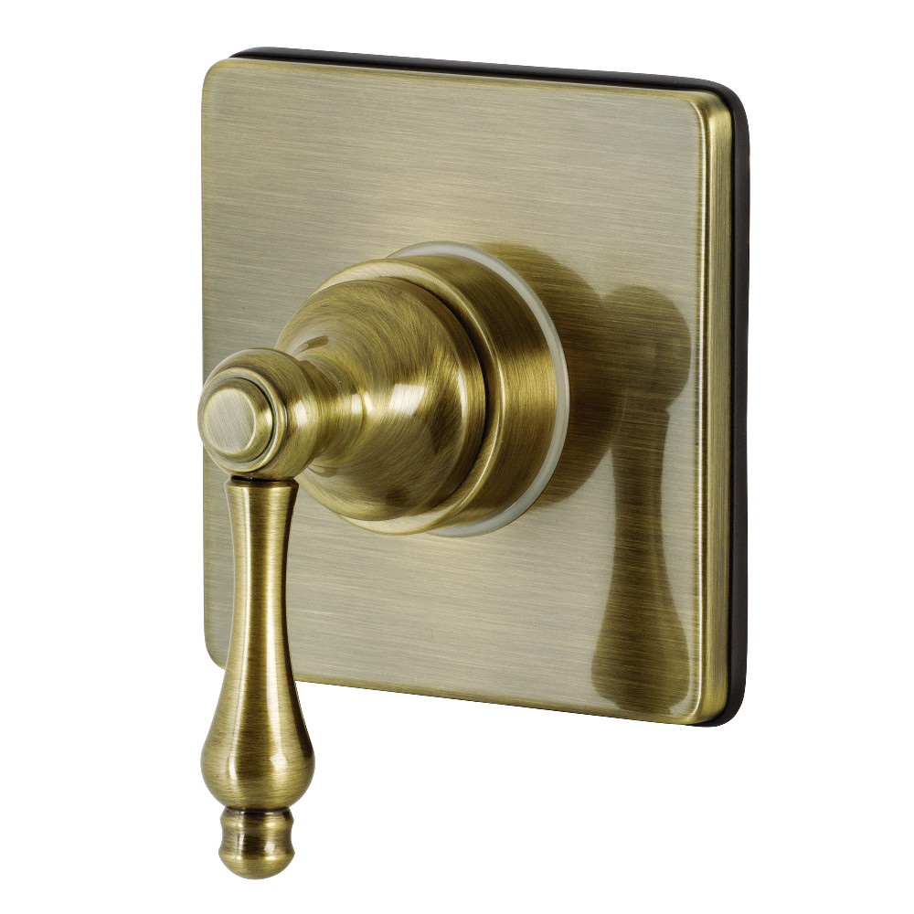 KS3043AL Single-Handle Three-Way Diverter Valve with Trim Kit, Antique Brass