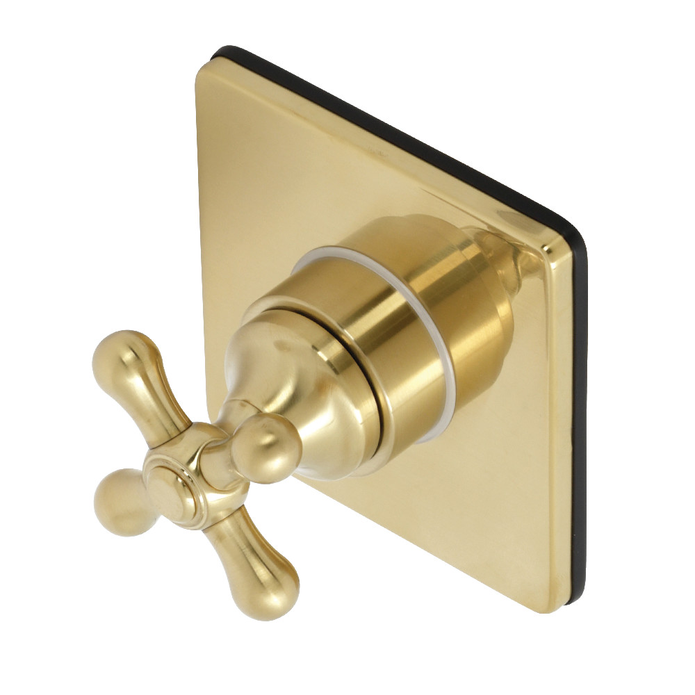 KS3047AX Single-Handle Three-Way Diverter Valve with Trim Kit, Brushed Brass